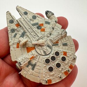 1996 Star Wars Micro Machines Die Cast Millennium Falcon Figure - No Stand